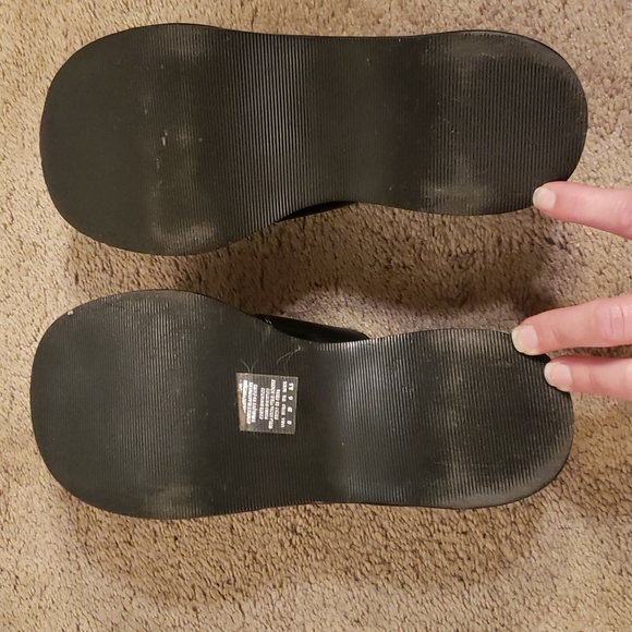 Unlisted Black Platform Slip On Heel Sz 8 - Picture 6 of 11
